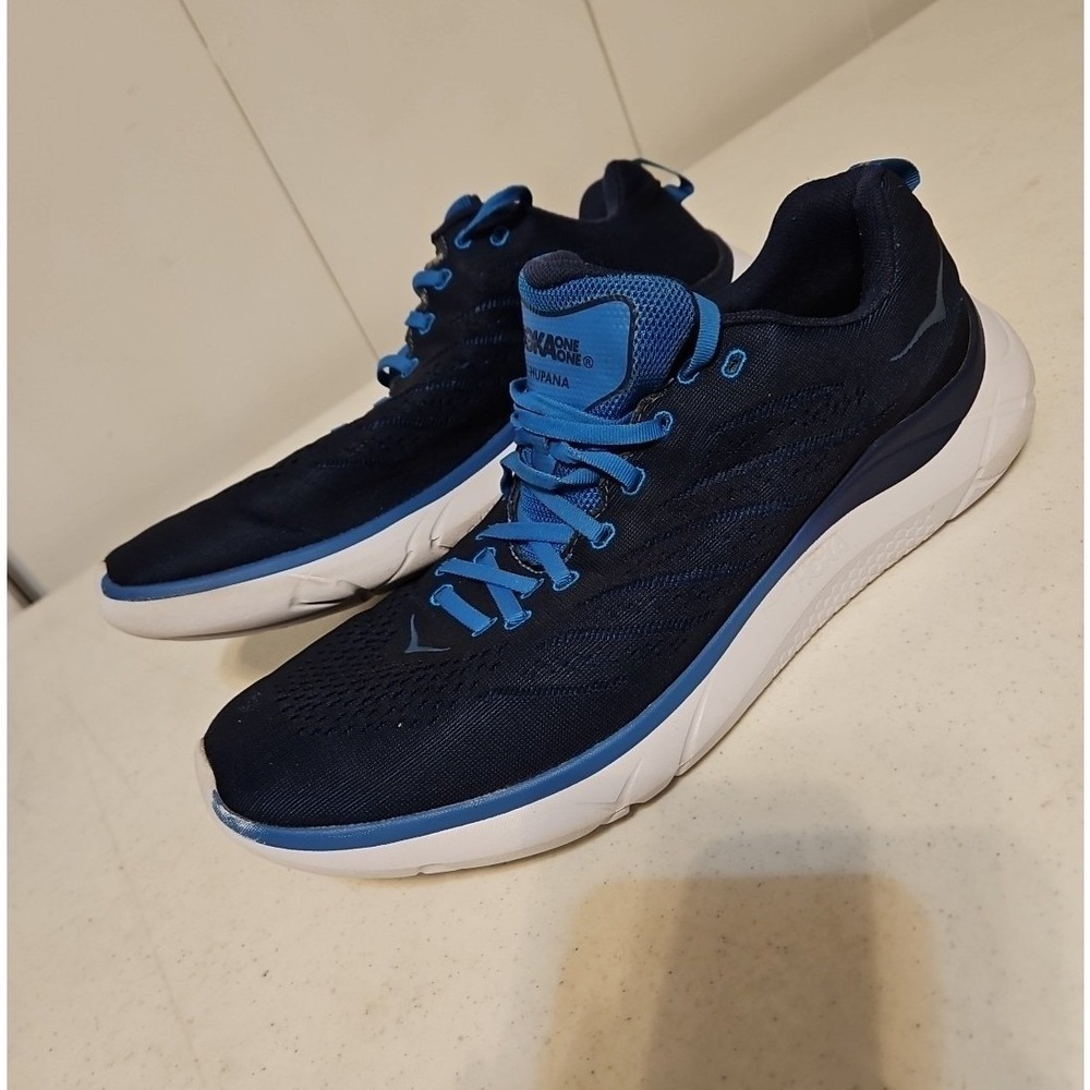 Hoka One One Hupana EM Men's Size 13 Running Shoes Blue **NO INSOLES **EUC (S182